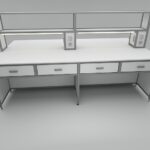 Стол островной лабораторный ЕВРО ОС2