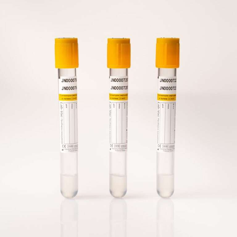 Вакуумные пробирки с активатором свертывания и гелем LAB-VAC