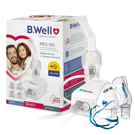 Ингалятор компрессорный B.Well MED-120 питание