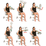 Реабилитационный тренажер Kinetec Centura B&W shoulder CPM для плечевого сустава — изображение 2